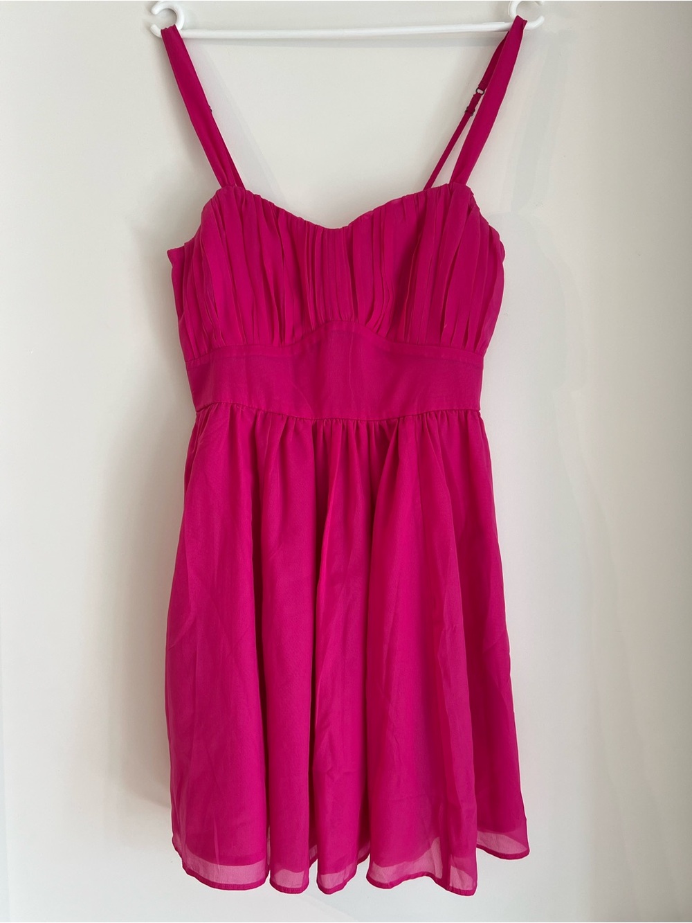 Abercrombie & Fitch Hot Pink Smocked Dress